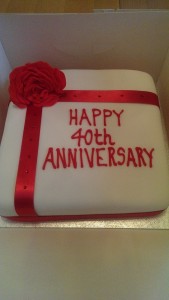 Anniversary cake - quote Celebration 338